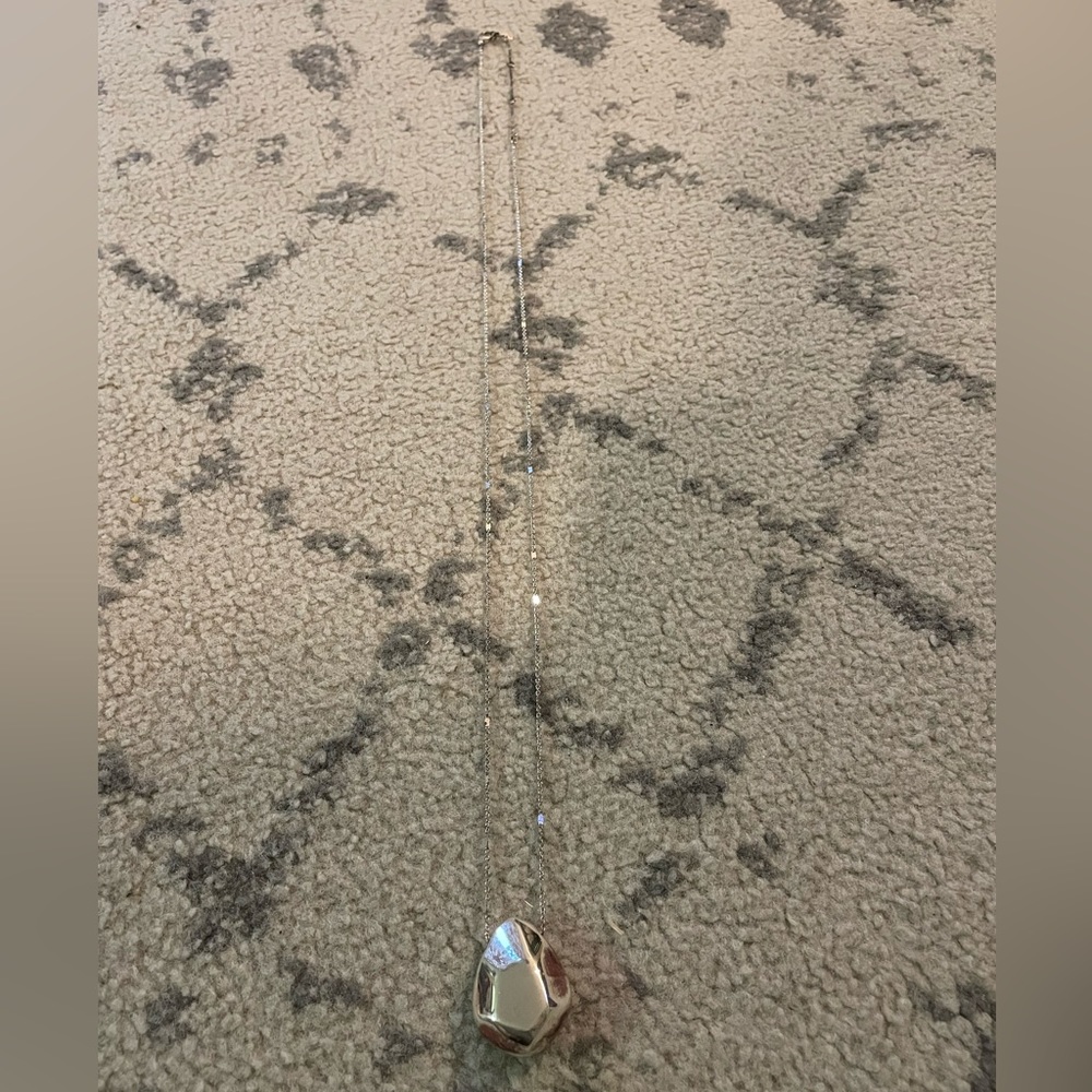 Stella & Dot silver pendant necklace.
